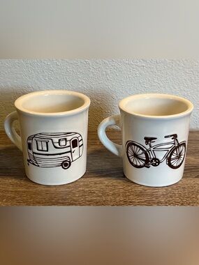Lot Of Ore Originals Bicycle & Camper Coffee Mug